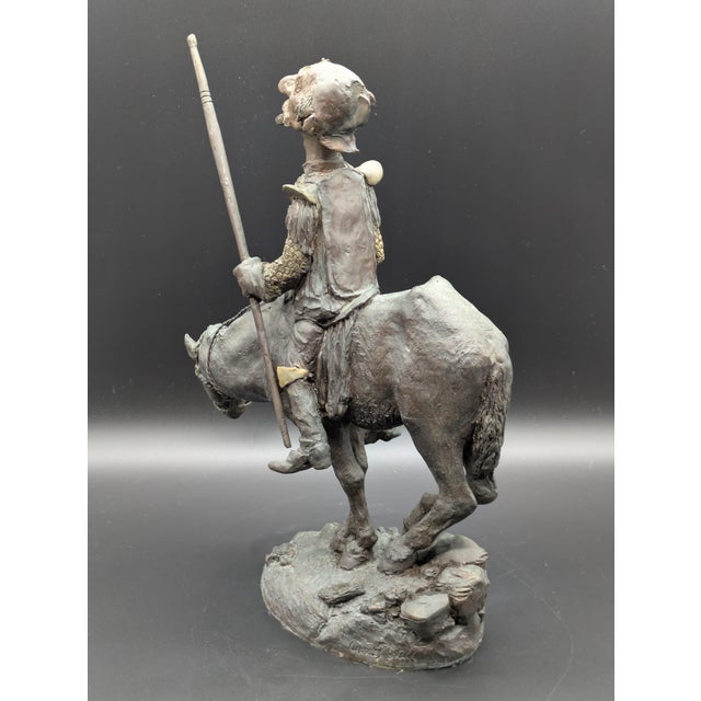 1980s 1980s Limited Edition (149/275) Bronze Sculpture "Don Quixote" by Charles Bragg For Sale - Image 5 of 9