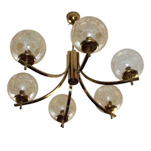Aluminum Chandelier, 1970s For Sale