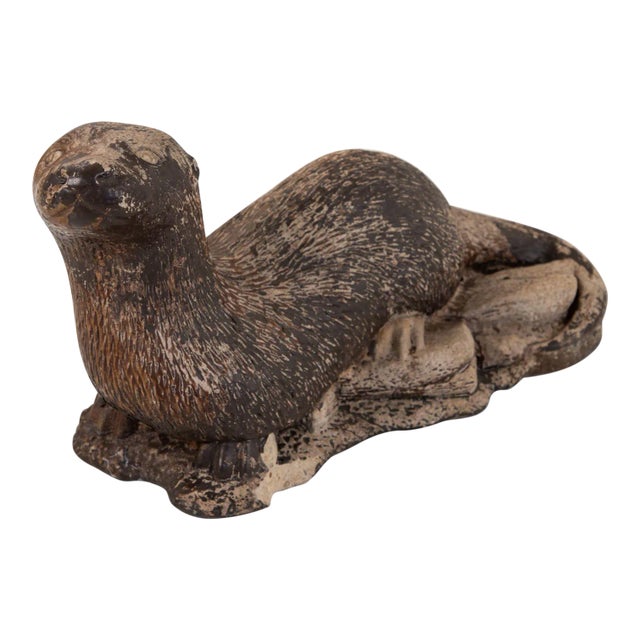 Vintage Cast Stone Otter For Sale