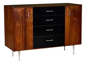 George Nelson Thin Edge Rosewood Cabinet for Herman Miller