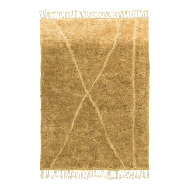 Hand-Knotted Wool Rug by Azele Studio For Sale