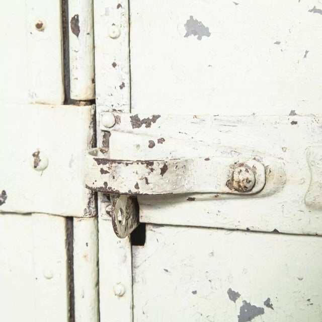 Three Door Locker by Forge De Strasbourg SNCF, 1920s For Sale - Image 4 of 9