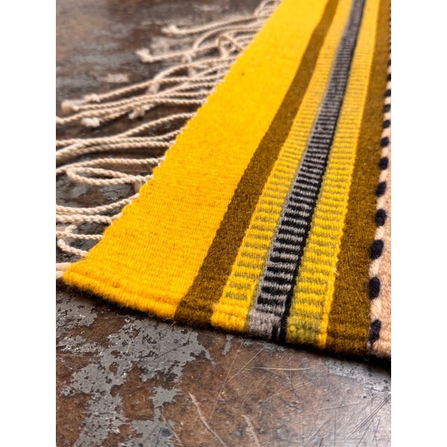 4ft 2in × 7ft 6in Zapotec Style Geometric Area Rug For Sale - Image 11 of 12
