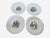 A festive set of four Tirschenreuth Christmas Baronesse porcelain dinner plates made in Germany. The classic Baronesse...