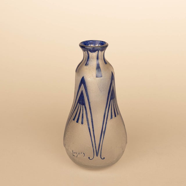Antique Art Nouveau Vase by Legras & Cie, France, 1890s For Sale - Image 4 of 4
