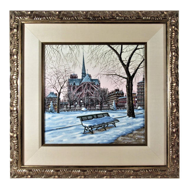 Liudmila Kondakova, Notre Dame de Paris in Winter For Sale