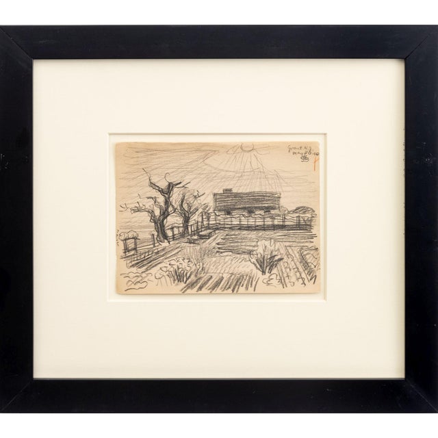 American Oscar F. Bluemner Landscapes Graphite, 1910, 2 For Sale - Image 3 of 13
