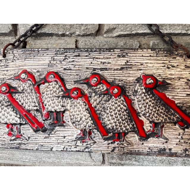 Metal Ceramic Wall Plaque by Marianne Starck for Michael Andersen, Denmark, 1960 For Sale - Image 7 of 8