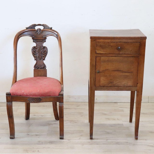 Antique Walnut Nightstand, Early 1700s For Sale - Image 9 of 17