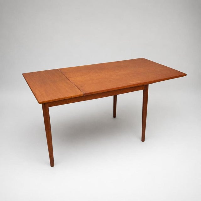 Vintage Teak Extendable Dining Table, 1960s For Sale - Image 6 of 7