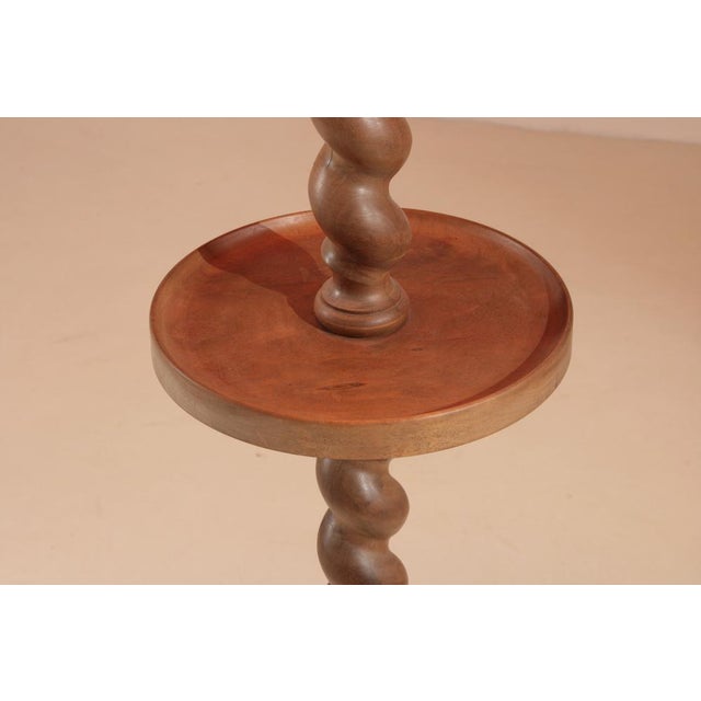 Wood French Sculptural Floor Lamp in Twisted Wood, 1930s For Sale - Image 7 of 12