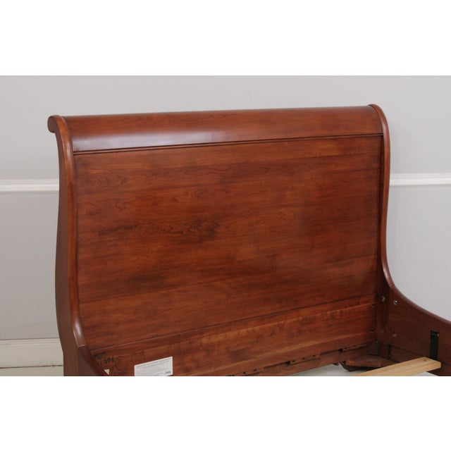 Stickley Cherry LaRochelle Queen Size Sleigh Bed For Sale In Philadelphia - Image 6 of 18