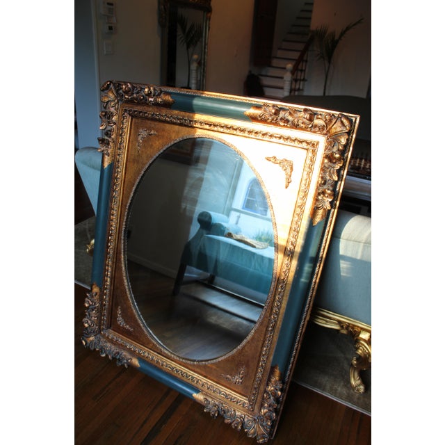 Gilded Antique Style Mirror For Sale - Image 9 of 9