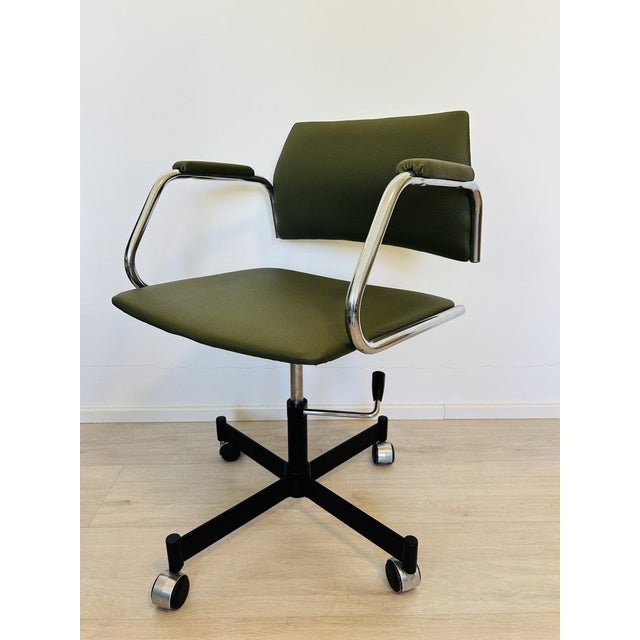 Vintage Olive Desk Chair from Kovona, 1976 For Sale - Image 10 of 10
