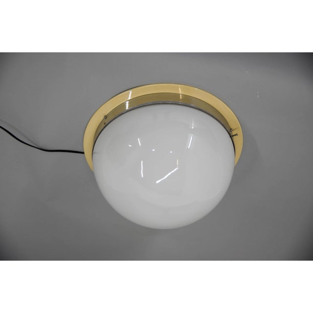 Large Bauhaus Chrome Flushmount or Wall Light, 1940s For Sale - Image 4 of 10