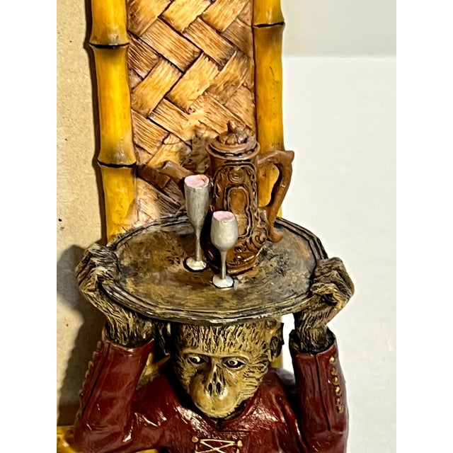 Palm Beach Regency Monkey Waiter Picture Frame With Faux Bamboo and ...