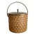 Vintage Mid Century Modern Thespis Woven Ice Bucket With Glass Liner & Brass Lid. For Palm Beach Regency Hosting. Heavy Pc. - See Pics! For Sale
