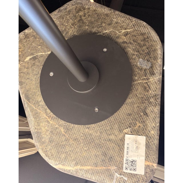 Camerich Black Marble End Table For Sale - Image 4 of 6