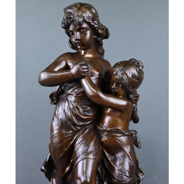 Metal Hippolyte Moreau, Large Surprise Sculpture, Late 19th Century, Bronze For Sale - Image 7 of 18