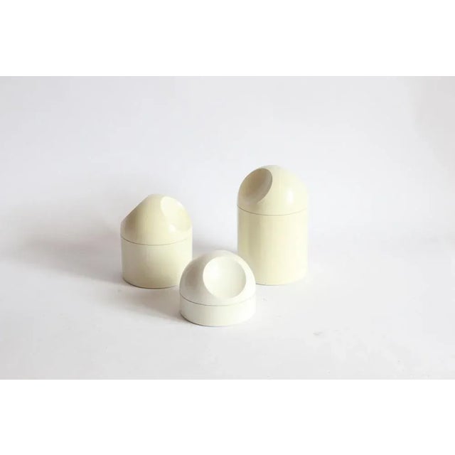 Space Age Storage Containers by Makio Hasuike for Gedy, Italy, 1960s, Set of 3 For Sale - Image 5 of 13