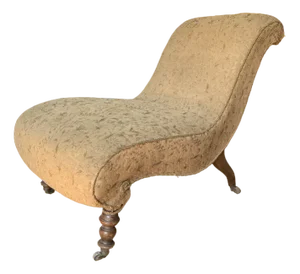 Antique Hungarian Brown Armchair