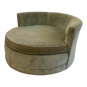 Vintage Circular Lounge Chiar, Attr. To Milo Baughman