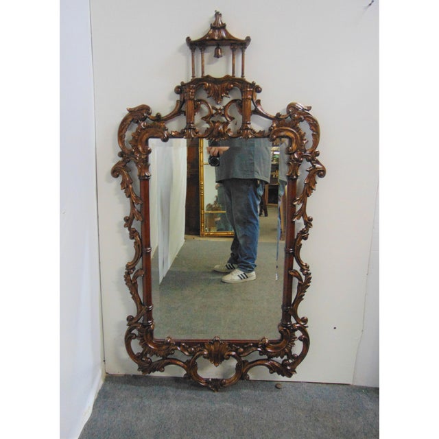 Ethan Allen Chinese Chinese Antique Gilt Mirror Chairish
