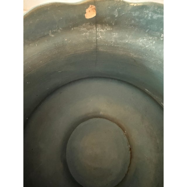 Antique Art Nouveau Hand Made Pottery Large Bowl or Vessel For Sale - Image 10 of 12