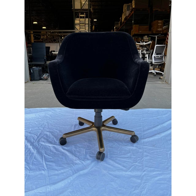 Ward Bennett Bumper Chair in Black Mohair For Sale In Denver - Image 6 of 12