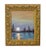 Abstract William Hawkins Reflecting Full Moon & Lake Landscape Oil Painting Including the Antiqued Gold Wood Frame For Sale - Image 3 of 7