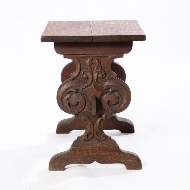 Carved Oak Stand For Sale - Image 4 of 7