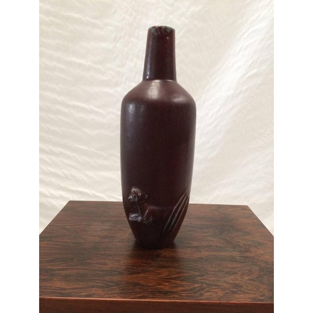 Art Deco Oxblood Glazed Vase by Jais Nielsen for Royal Copenhagen, 1920s For Sale - Image 3 of 7