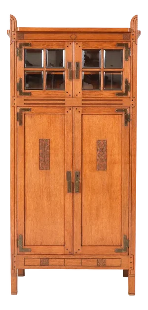 Arts & Crafts Oak Bookcase by Willem Penaat for FA. Haag & Zn Amsterdam, 1897