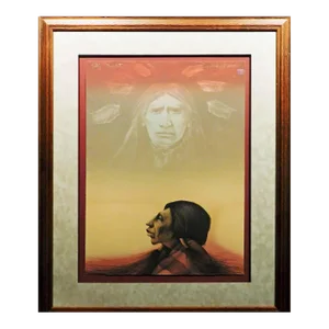 1980s Frank Howell Sky Prophet Hand Signed Original Lithograph