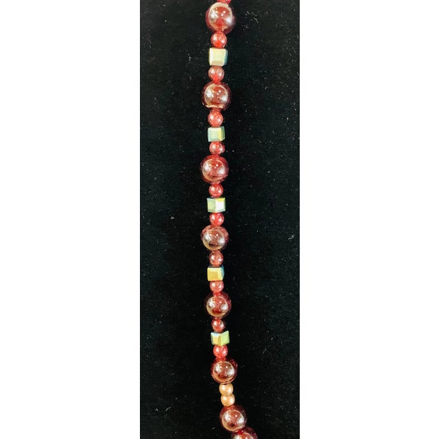 Bloodstone Pendant With Antiqued Copper Handmade Necklace For Sale - Image 4 of 6