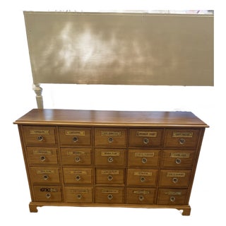 Antique 15-Drawer Apothecary Cabinet For Sale