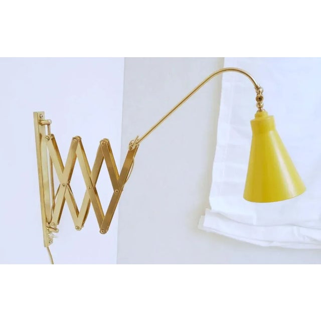 Extendable Scissor Wall Lamp, Italy, 1940s For Sale - Image 10 of 10