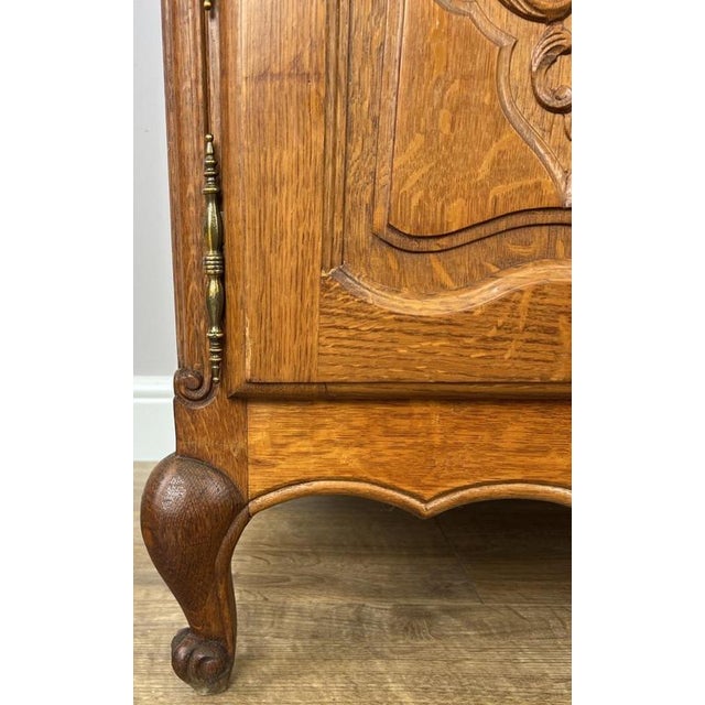 Brown Vintage French Louis XIV Oak Sideboard For Sale - Image 8 of 18