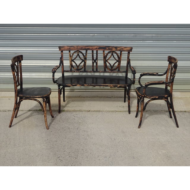 Living Room Set from Baumann, 1900s, Set of 3 For Sale - Image 10 of 18