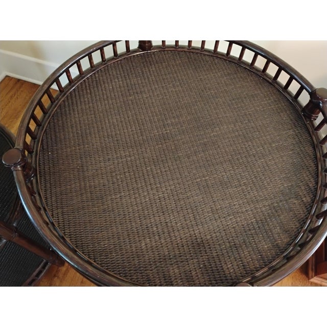 Vintage McGuire Rattan 3 Tiered Bar Cart For Sale - Image 15 of 16