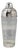 Mid-Century Modern Italian Silver-Plated and Glass Recipe Cocktail Shaker by Olri, 1950s For Sale