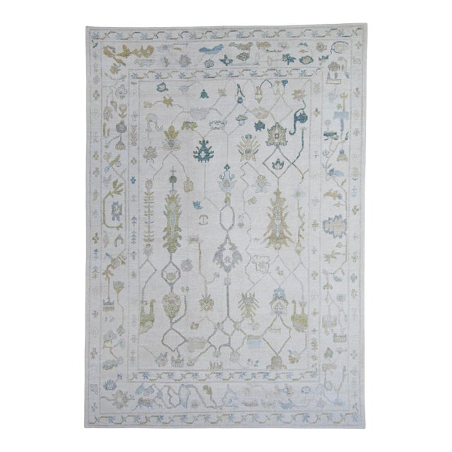 Turkish Oushak Rug 9'5" x 13'5" #20394 For Sale