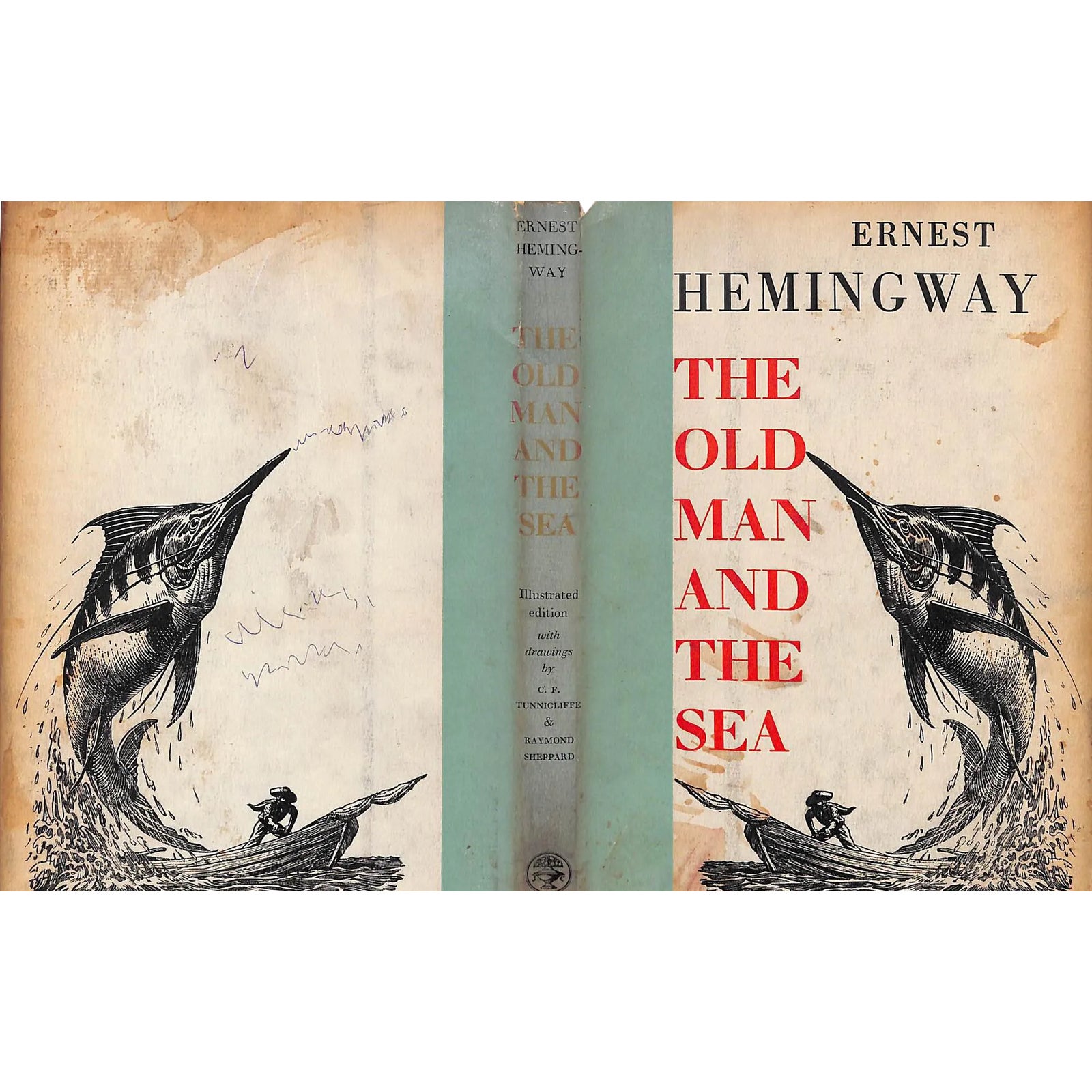 The Old Man And The Sea Chairish Posmotrite bolshe idey na temy «risunki teal marine illustration of rough sea will fit perfectly in nursery especially in the boy's room. chairish