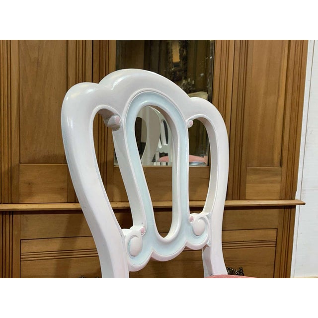 Wood English Victorian-Style Mahogany Chairs, 1950s, Set of 6 For Sale - Image 7 of 16