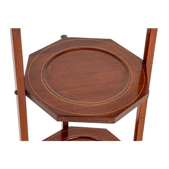 Revival Sheraton Cake Stand in Mahogany, 1900s For Sale - Image 4 of 7