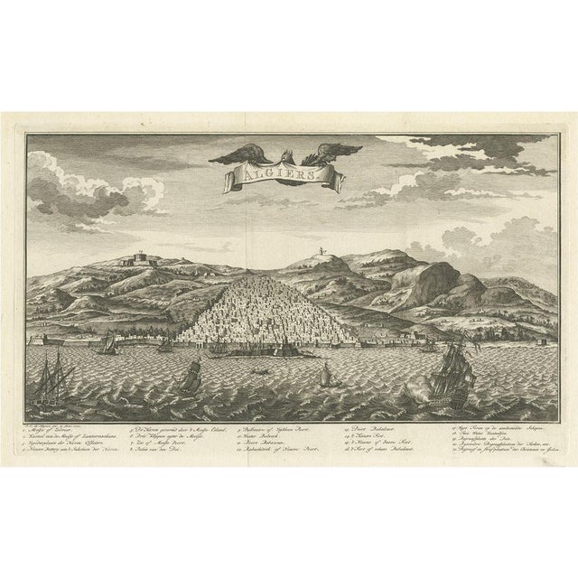 Algiers in Algeria, 1773, Paper For Sale