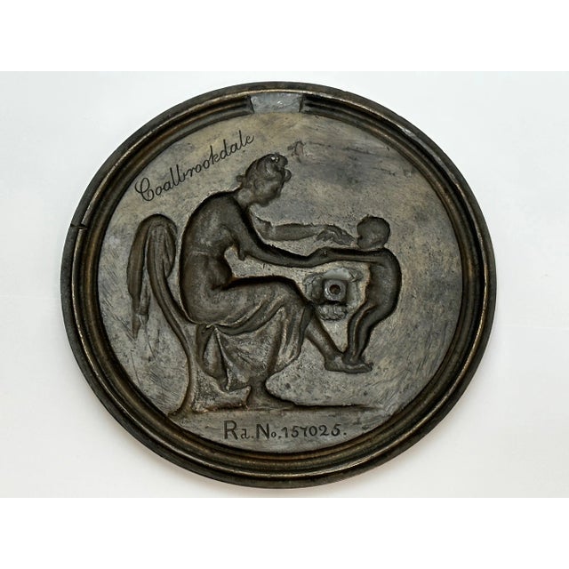 Coalbrookdale Foundry British 19th Century Coalbrookdale Bronze Mother Holding Her Child Wall Sculpture For Sale - Image 4 of 12