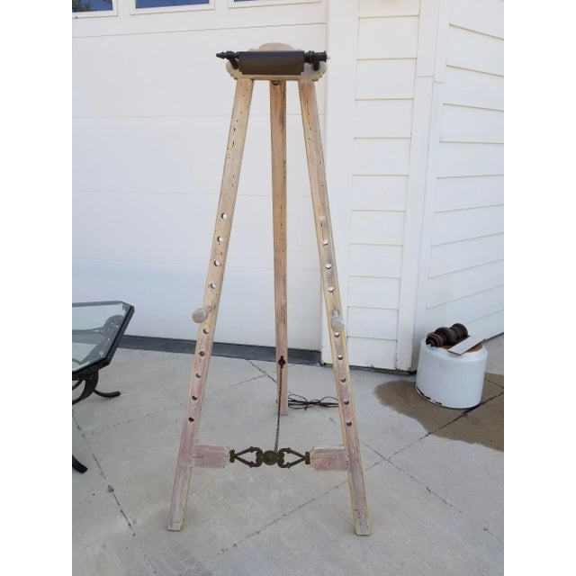 Vintage Easel With a Lamp For Sale - Image 10 of 11