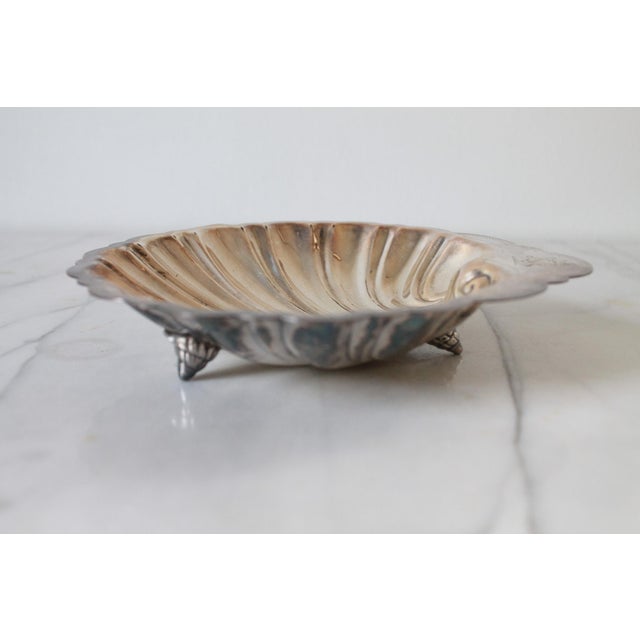 Vintage Silver-Plated Scallop Shell Trinket Dish For Sale In Milwaukee - Image 6 of 10
