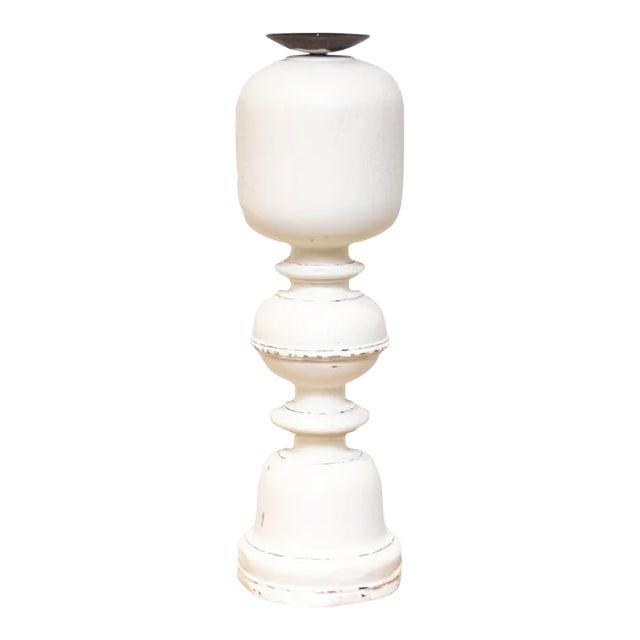 Antique White Candle Holder For Sale